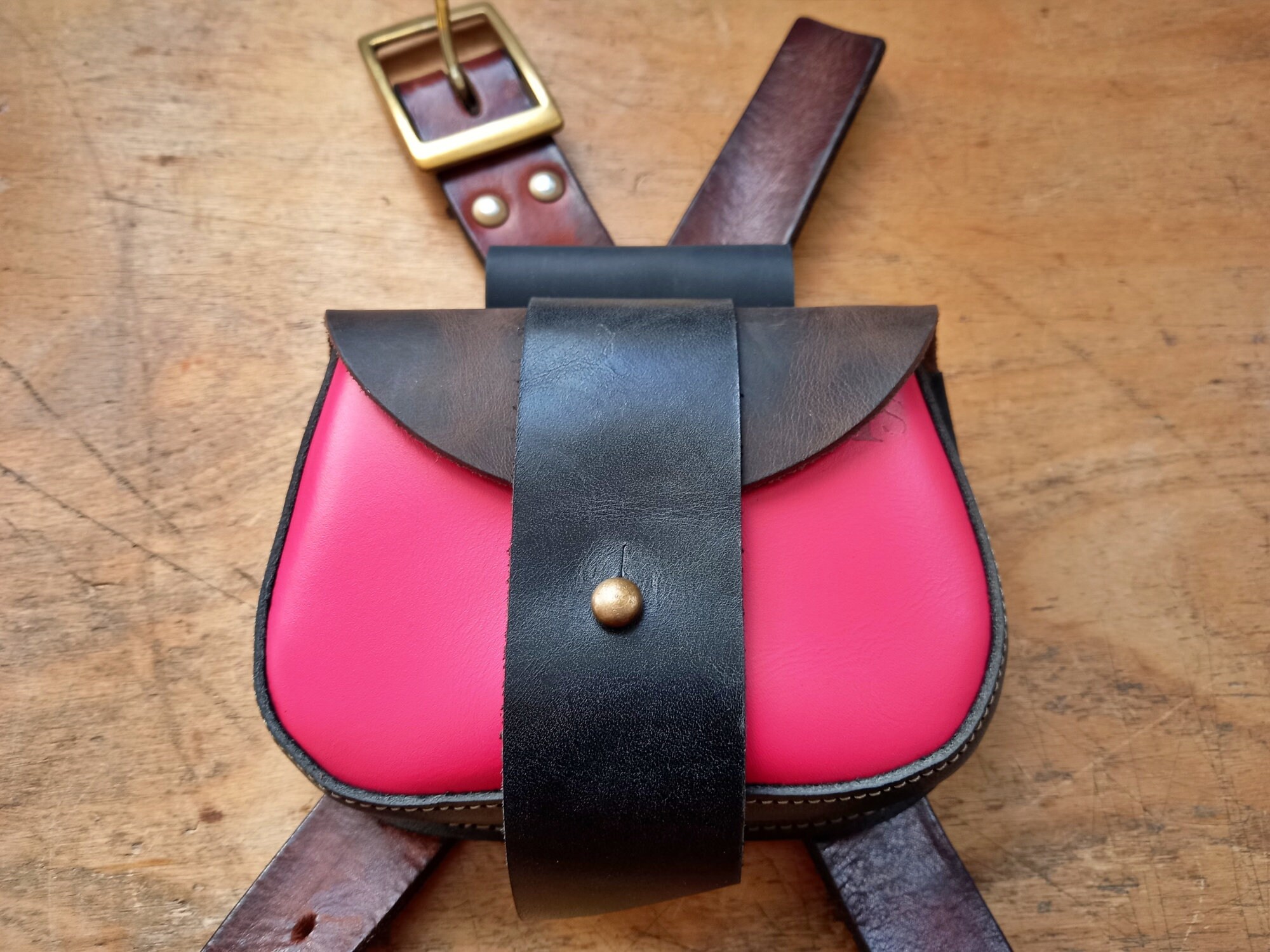 WITHY Beutel 4248 Leder Gürteltasche Busch Handwerk / Hund Etsy