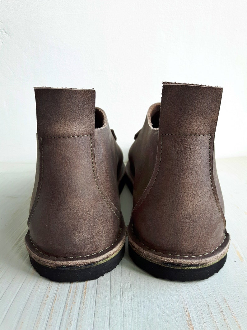 UK 6 POD Boot #3785 Fairy leather boots ultimate barefoot comfort coffee mist pointy toe