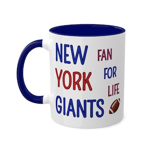 New York Giants Mug: NFL Football Fan Gift - 11oz Ceramic