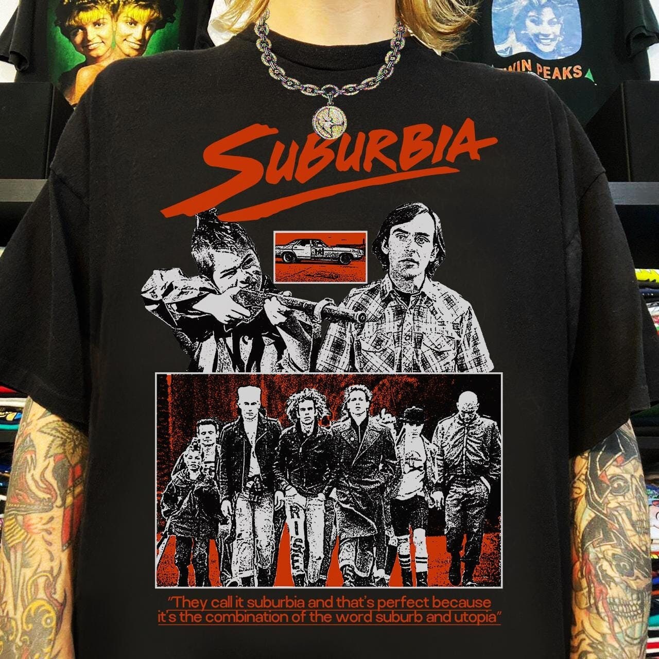 Camiseta Suburbia 1983 Camiseta de pelicula punk camiseta de pelicula de los 80 camiseta de pelicula retro camiseta de pelicula vintage camiseta de amante del cine camiseta Suburbia camiseta de pelicu...