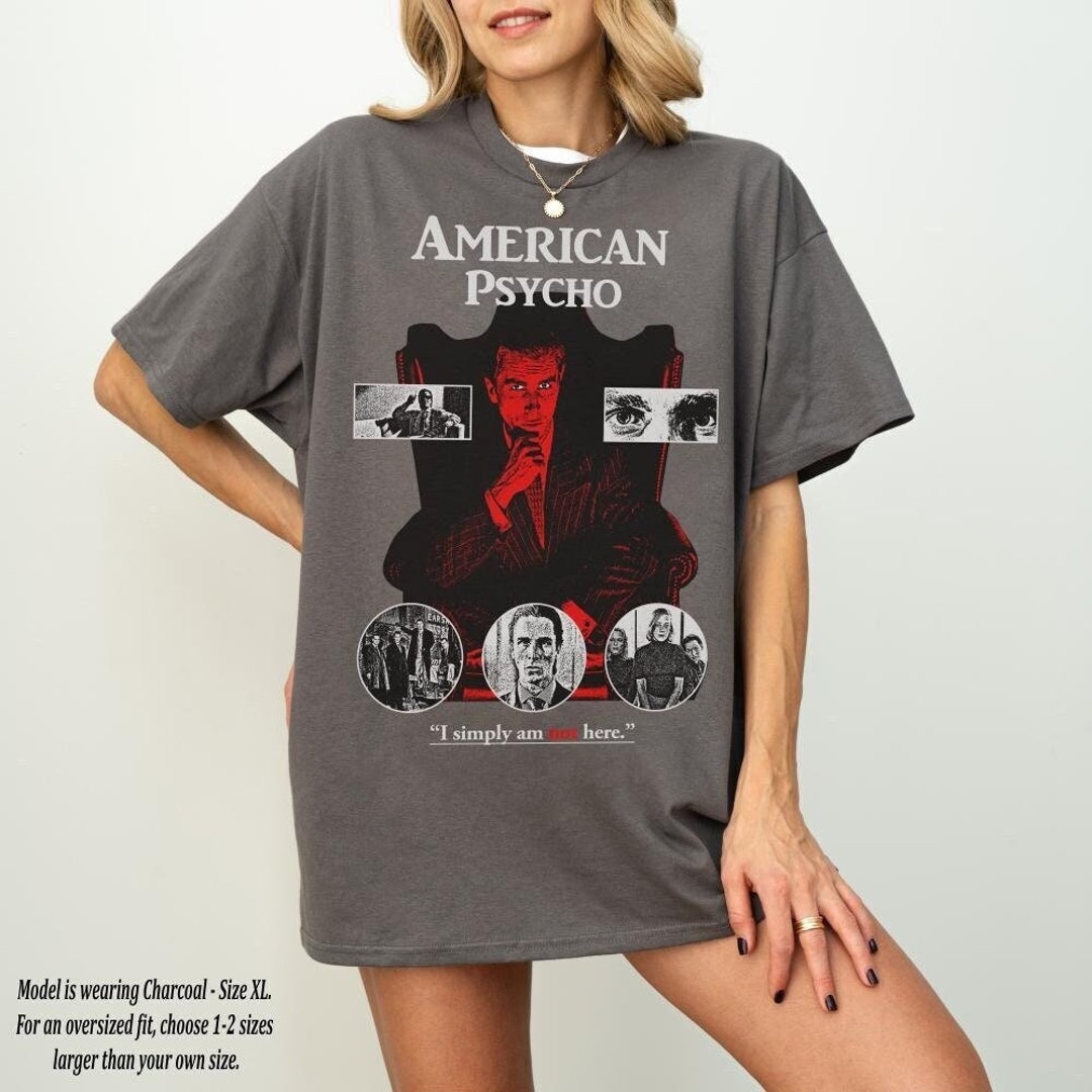 Maglietta American Psycho – Horror Movie 90s – It's Hip To Be Square – Bianca, Taglia Unica, 100% Cotone - 5