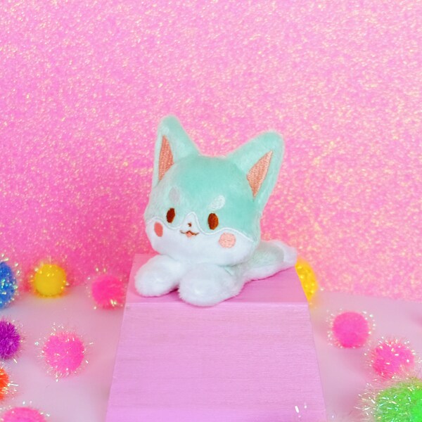 Corgi Mini Plush (Verde menta)