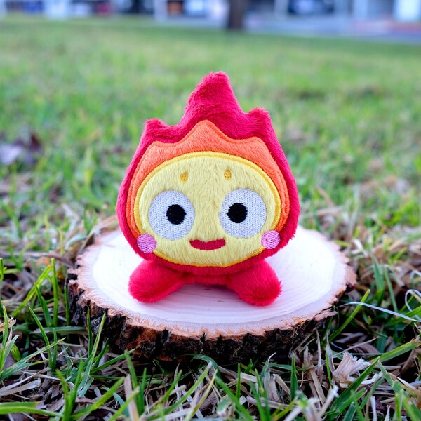 Peluche Calcifer hecho a mano - Castillo en movimiento de Howl