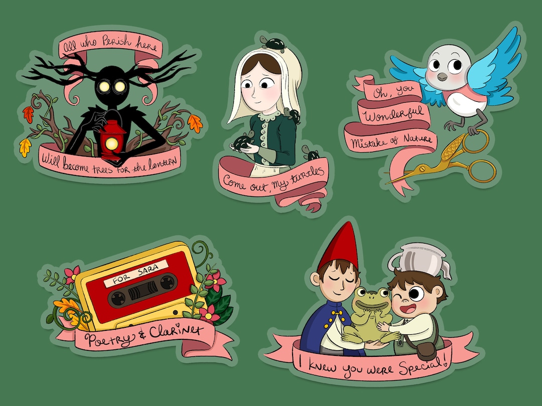 Over The Garden Wall Stickers Set 2 Etsy over-the-garden-wall-psbrwn-posterspy