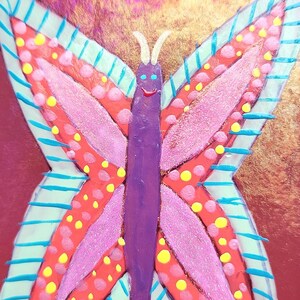 Butterflies nightlight, pink plug in, nightlight for girl's room