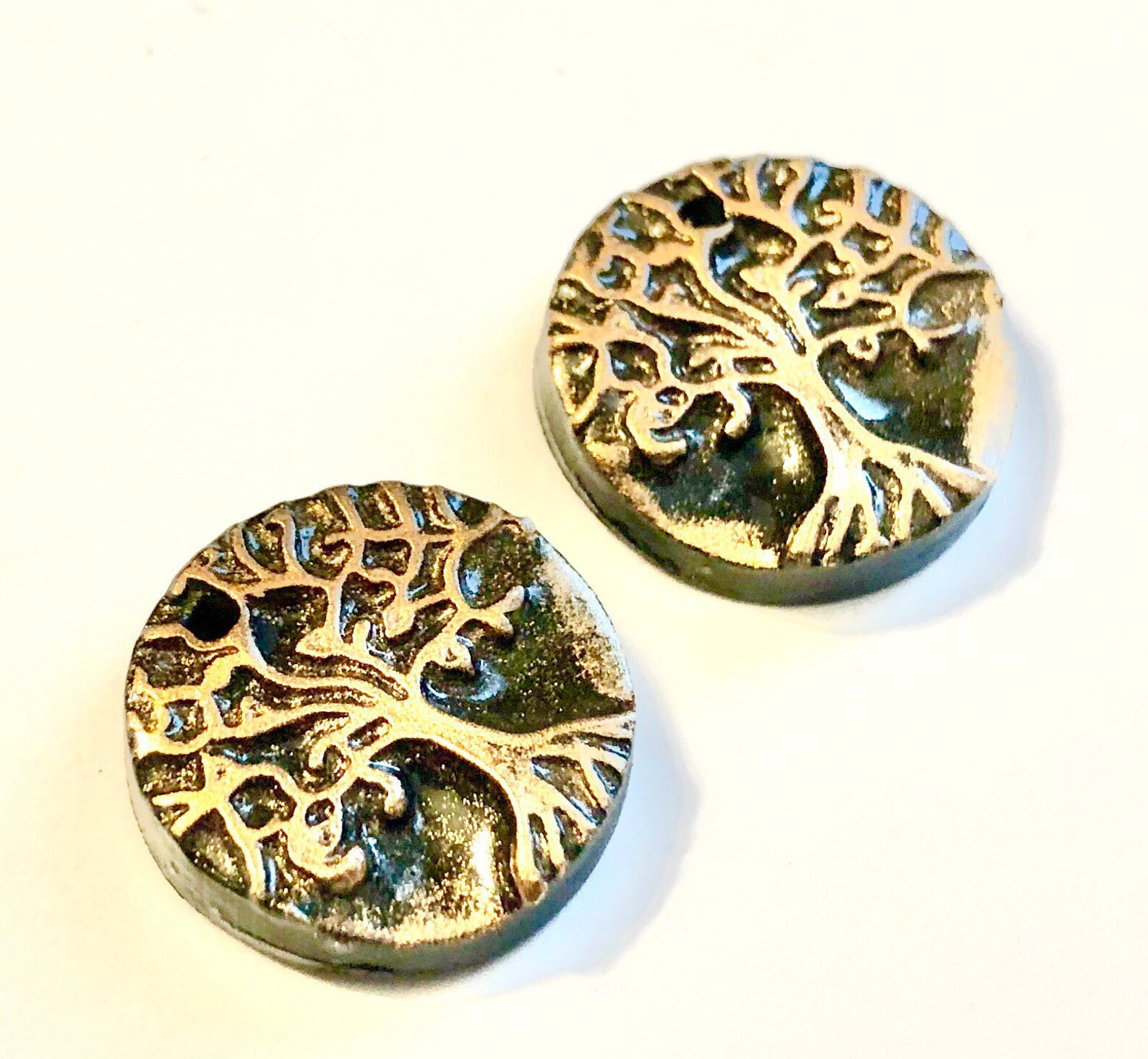 Tree Beads Yggdrasil Beads Trees of Life Polymer Clay Focal Etsy