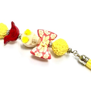 Sugar Skull Day of the Dead Keychain Purse Charm Accessory Sugar Skull Gift