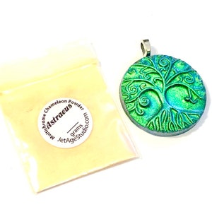 Tree of Life Necklace Handmade Polymer Clay Miracle Tree Pendant Yggdrasil Necklace image 2