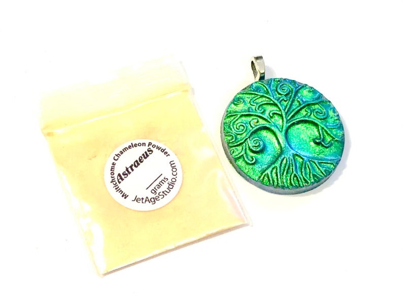 Tree of Life Necklace Handmade Polymer Clay Miracle Tree Pendant Yggdrasil Necklace image 2