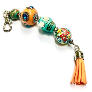 Sugar Skull Day of the Dead Keychain Purse Charm Accessory Sugar Skull Gift