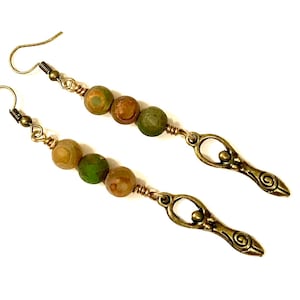 Goddess Earrings Boho Hippie Earrings Handmade Goddess Gift Jewelry