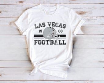 Distressed Las Vegas Football Shirt Raiders Football Crewneck Retro Raiders Shirt Gift for Vegas Raiders Football Fan Raiders Gift Game Day