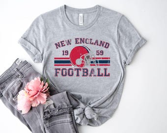 Distressed New England Football Shirt Patriots Football Crewneck Retro Patriots Shirt Gift for New England Patriots Fan Gift Game Day
