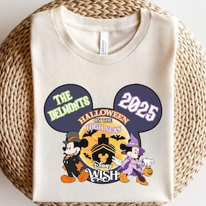 Halloween On The High Seas Shirt, Custom Disney Cruise Halloween Shirt, Mickey and Minnie Halloween Shirt, Disney Magic Cruise Horror Shirt