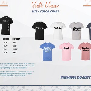 a white and blue t - shirt with different colors