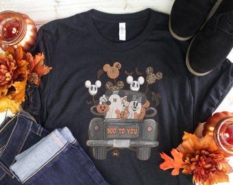 Vintage Mickey Minnie Halloween Shirt, Disney Halloween Shirt, Mickey Minnie Balloons Halloween Shirt, Halloween Pumpkin Shirt, Disney Trip