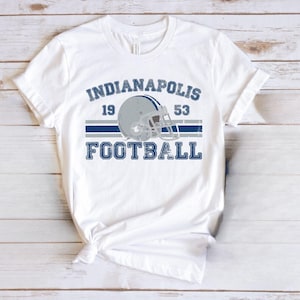 Distressed Indianapolis Football Shirt Colts Football Crewneck Retro Colts Shirt Gift for Indianapolis Football Fan Colts Gift Game Day