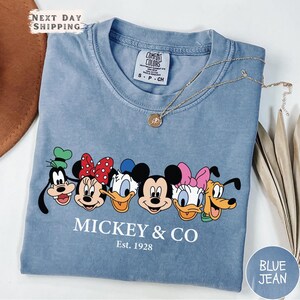 Mickey And Friends Co. est. 1928 Comfort Colors Shirt, Unisex Mickey & Co Tee, Disney Shirts,Disney Trip Shirt, Family Matching Shirt