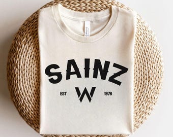Carlos Sainz Motor Sport Shirt  Team Sainz Merchandise Tee  Racing Car Fan Apparel