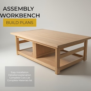 DIY Assembly Workbench Build Plan: Mobile Workshop (PDF Download)