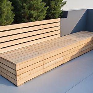 DIY Modular Outdoor Sofa Build Plans: Custom Sectional (PDF Building Plans)