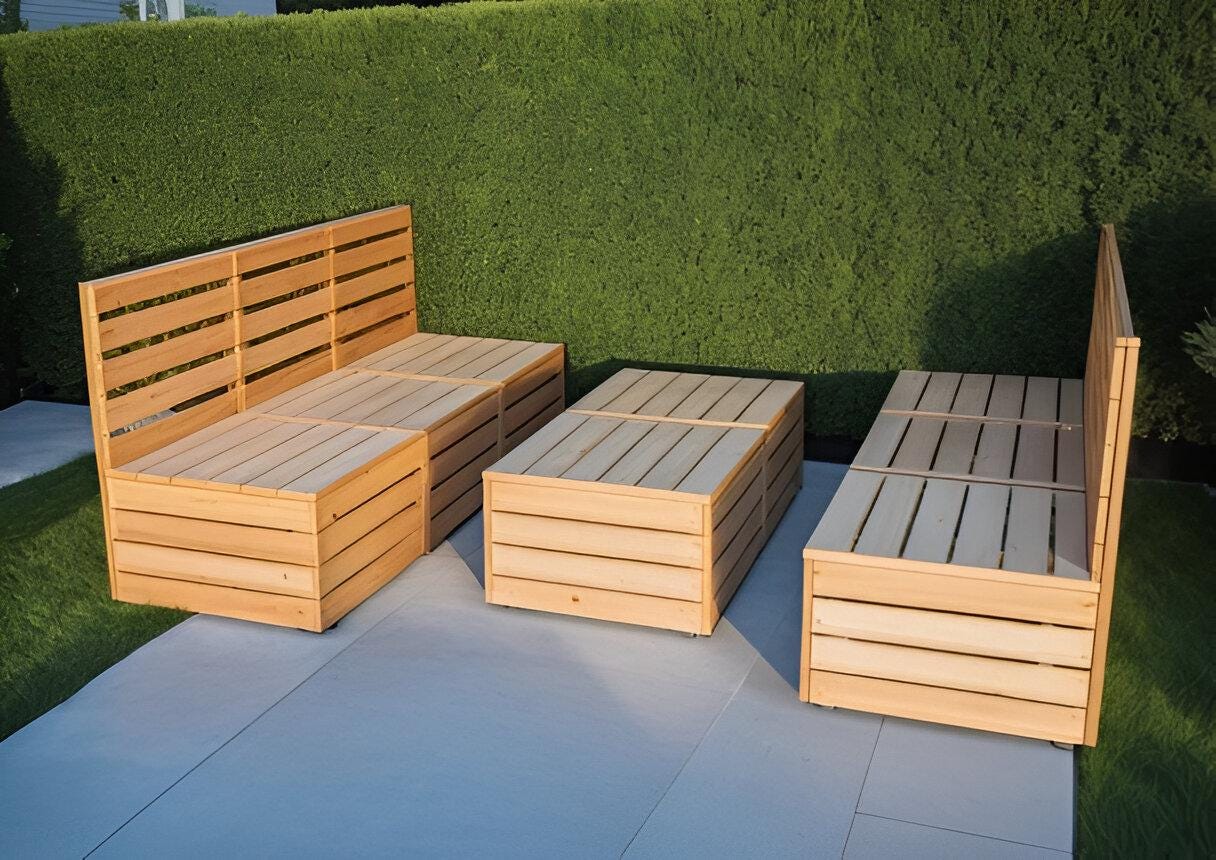 DIY Modular Outdoor Sofa Build Plans: Custom Sectional (PDF Building ...