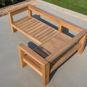 DIY Patio Sectional Sofa & Coffee Table Build Plan (PDF Download)