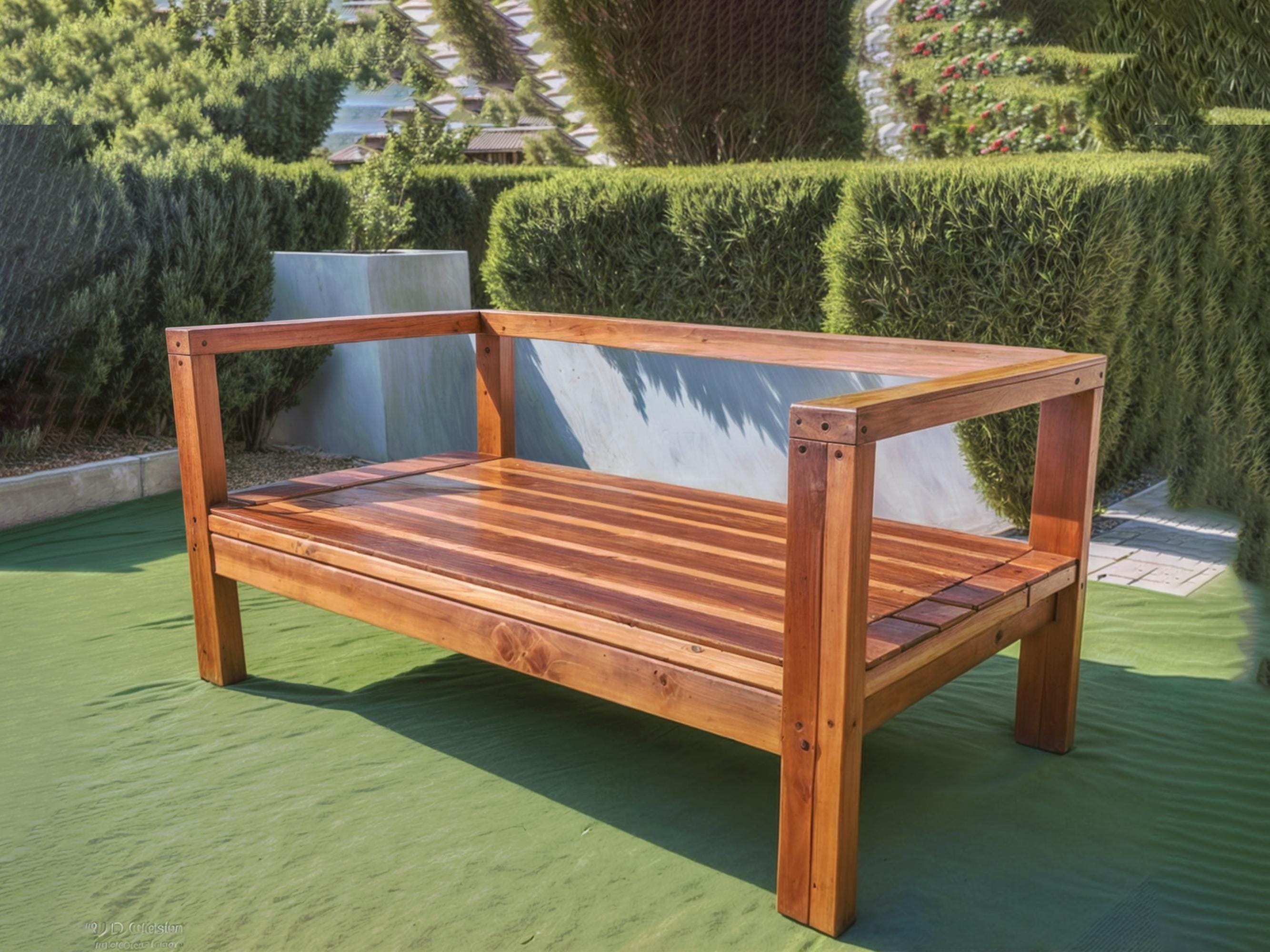 DIY Wooden Outdoor Sofa Build Plan, Woodworking Plans, Patio Furniture ...