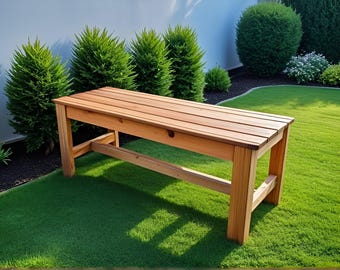 Outdoor Bench DIY Plans: Garden Patio Furniture (PDF File)