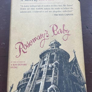Vintage Rosemary’s Baby 1967 First Book Club Print Ira Levin Fiction