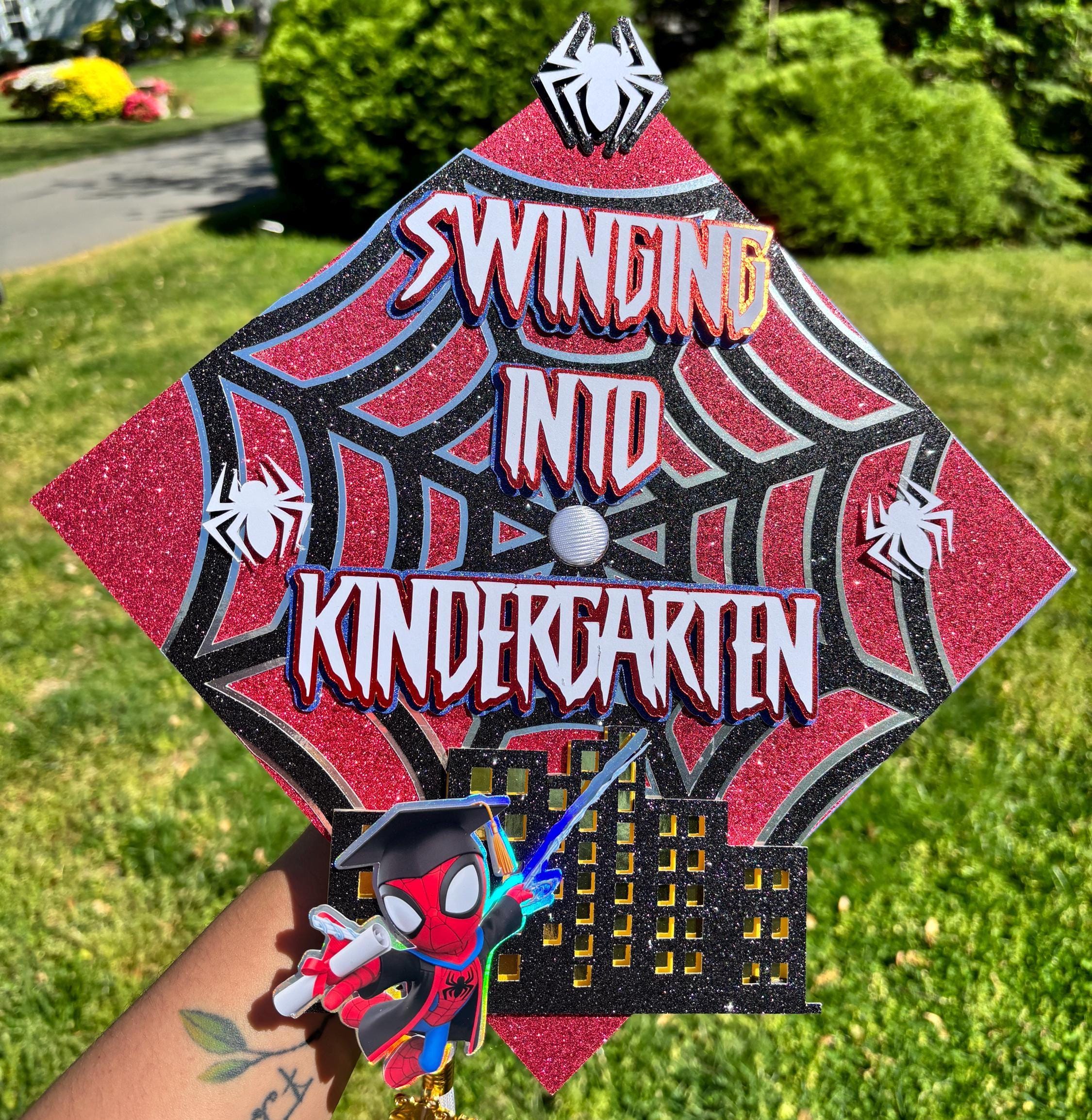Spiderman Graduation Spider Man Inspired Graduation Cap Topper, Kindergarten Grad, 1st Grade ...