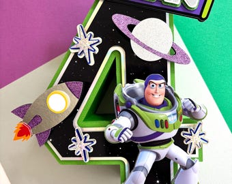 Buzz Lightyear inspired 3D number, Toy Story