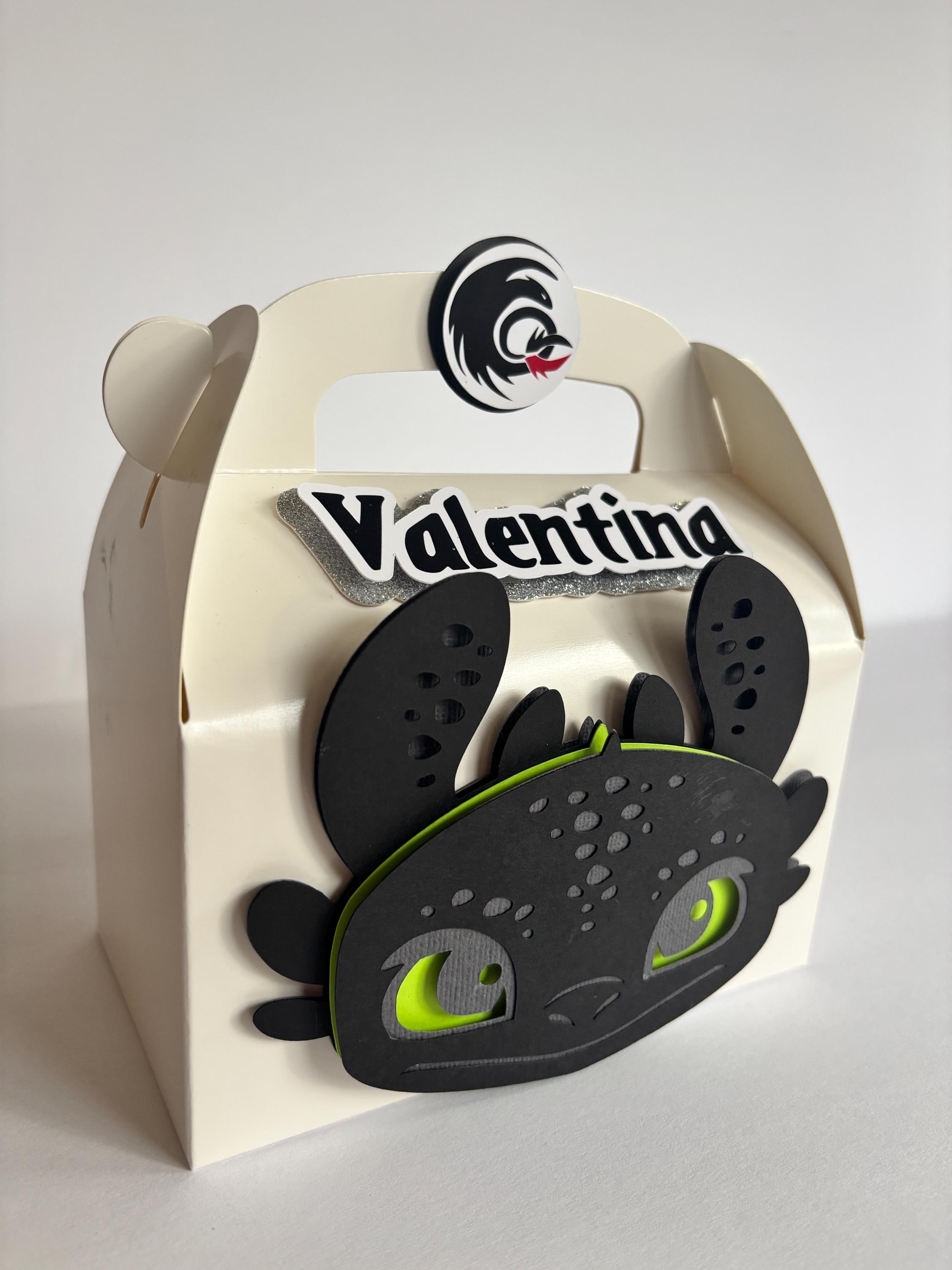 Toothless Card Box How to Train Your Dragon Party Box, Toothless Box, Light Fury, Night ...