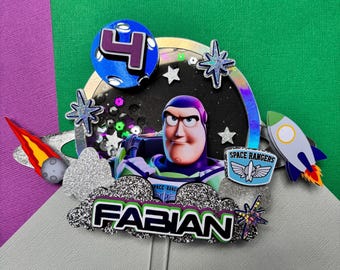 Buzz light year inspired cake topper, Toy Story, Light year, Space Ranger
