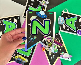 Buzz Lightyear Birthday Banner