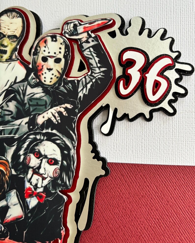 Jason Topper Classic Horror Cake Topper, Halloween Cake Topper, Scream, Chucky ...