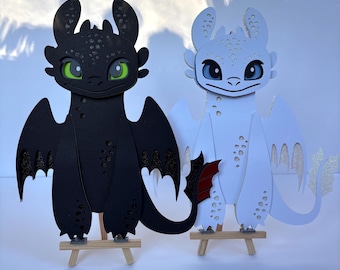 How to train your dragon center pieces