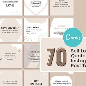 Self Love Quote Templates for Instagram