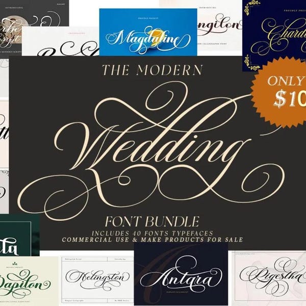 Script Invitation - Etsy