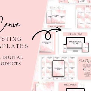 Digital Product Mockup Templates for Etsy