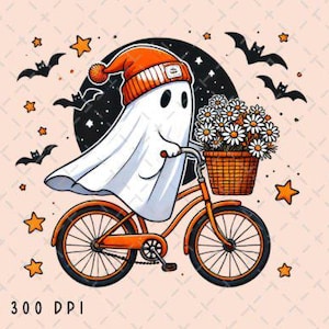 Adorable Ghost Halloween Autumn PNG