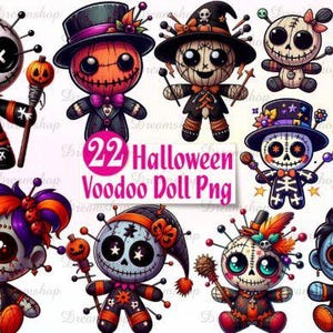 Halloween Gothic Voodoo Doll Graphics