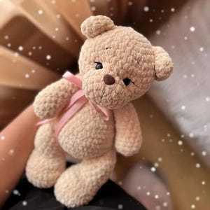 Bear Crochet Pattern Pdf, Crochet Bear Pattern, No Sew Crochet Pattern, Amigurumi Bear, No Sew Amigurumi, Plushie Pattern