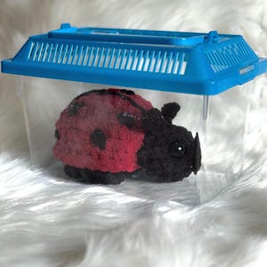 Crocheted Ladybug, Handmade Amigurumi Bug, Handmade Gift, Cute Insect, Nature-Inspired Crochet Plush, Ladybug Plush, Bug Plushie, Cute Bug