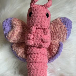 Crocheted Butterfly Plushie, Handmade Butterfly Toy, Nature Gift, Handmade Crochet Butterfly, Butterfly Toy For Kids,Crochet Butterfly Plush