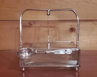 Vintage Silver Serving Bowl Hinged