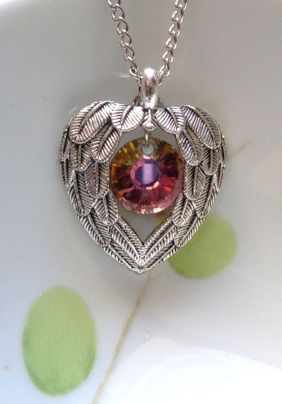Angel Wings Necklace Angel Necklace Wings Pendant Grief Etsy Angel Wings Necklace Angel Necklace Wings Pendant Grief Etsy