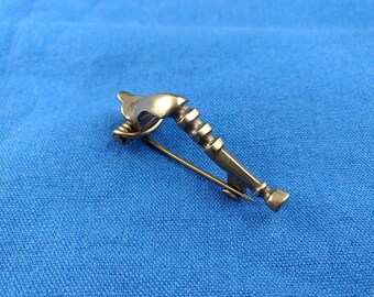 Roman Brooch, SCA, LARP, Trumpet, 1st Century, Shawl Pin, Peplos, Ancient Reproduction