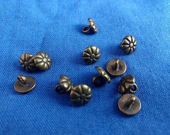 Dozen Post-Medieval Buttons, Tudor, Elizabethan, SCA, LARP