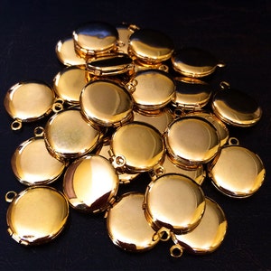 Teeny Tiny Shiny Gold Charm Locket - A La Carte